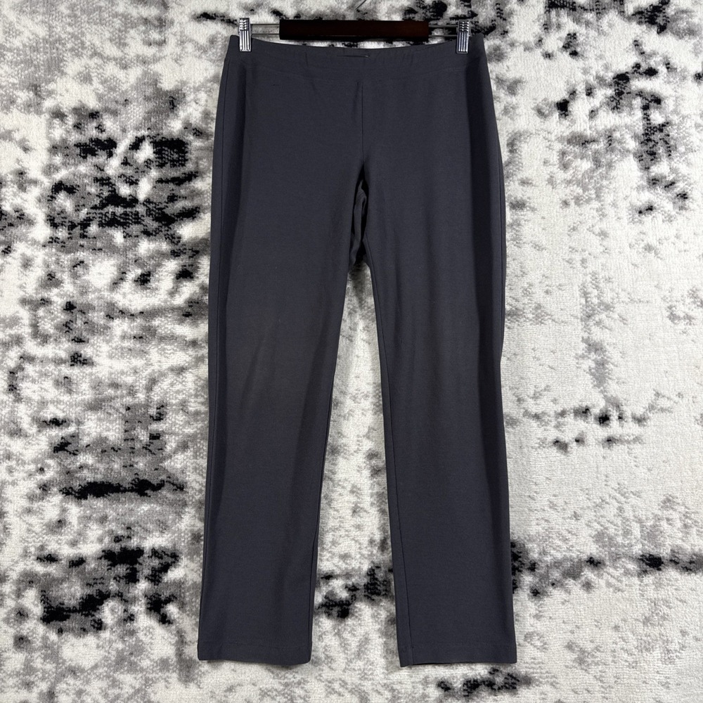 Eileen Fisher Pants Womens Size Small Gray Washable Stretch Crepe Minimal Lagen